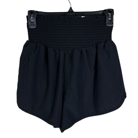 Offline by Aerie Medium Flowy Running Shorts Pull-On Smocked Waist Hi-Rise Lined - Picture 3 of 9